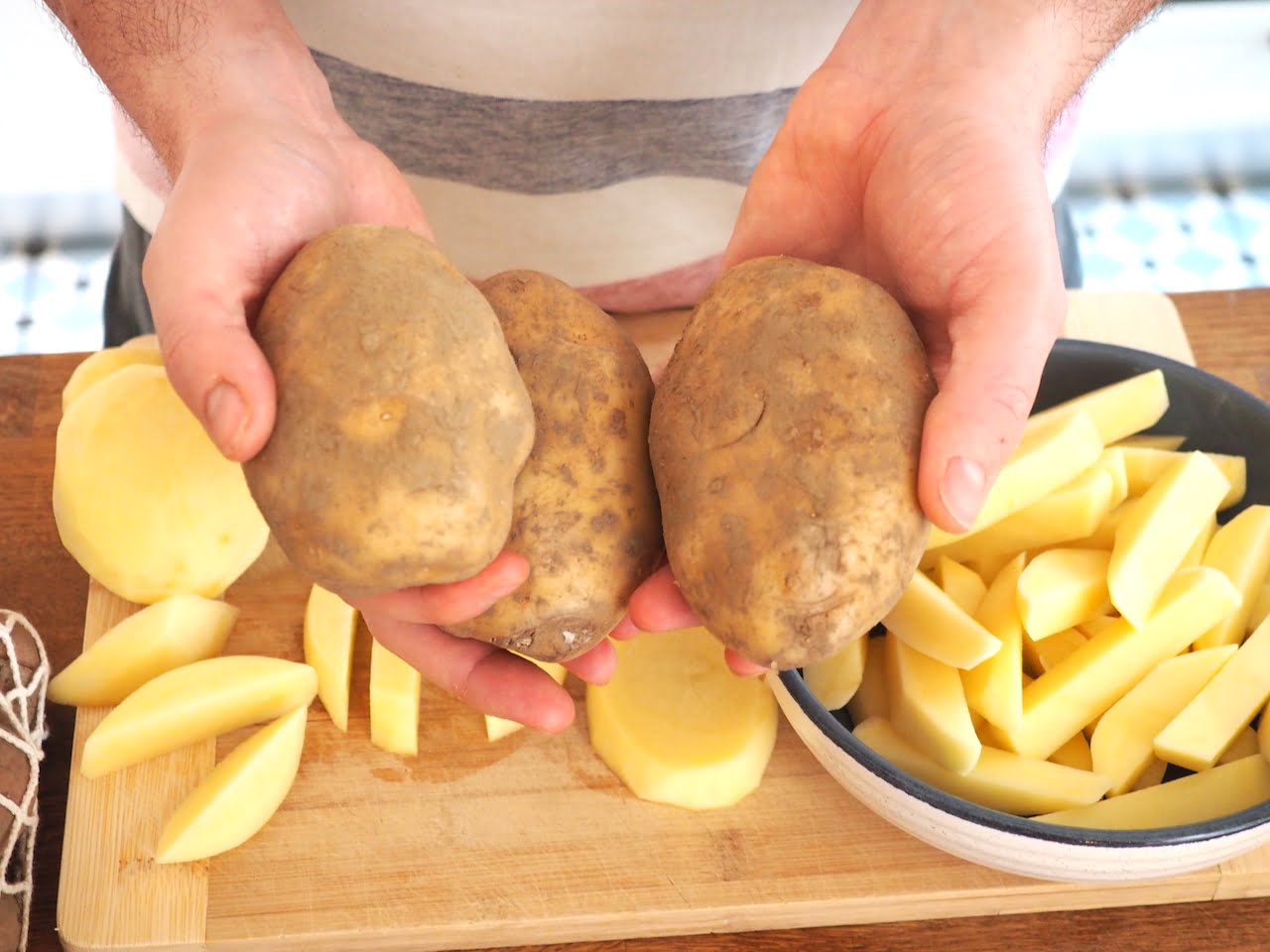 ziemniaki na belgijskie frytki